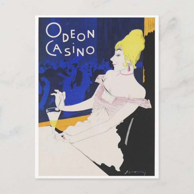 Vintage annons Poster vykort (Framsida)