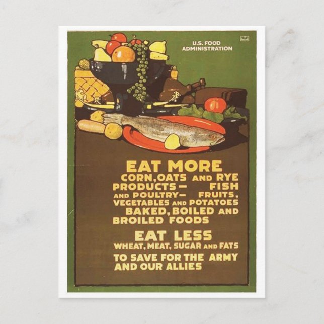 Vintage annons Poster vykort (Framsida)