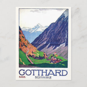 Vintage annons Poster vykort