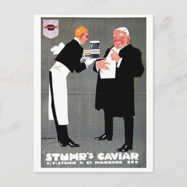 Vintage annons Poster vykort (Framsida)