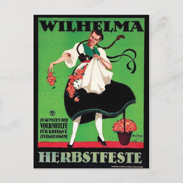 Vintage annons Poster vykort (Framsida)