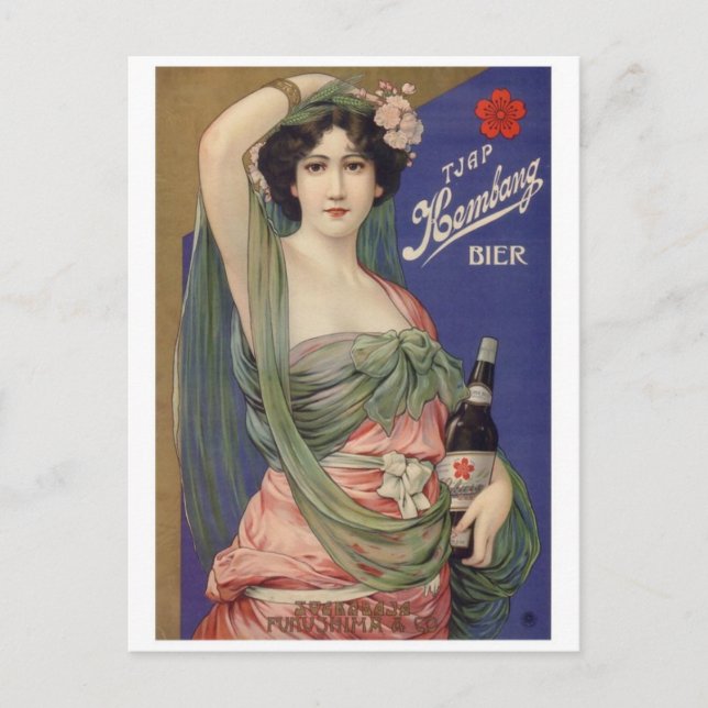 Vintage annons Poster vykort (Framsida)