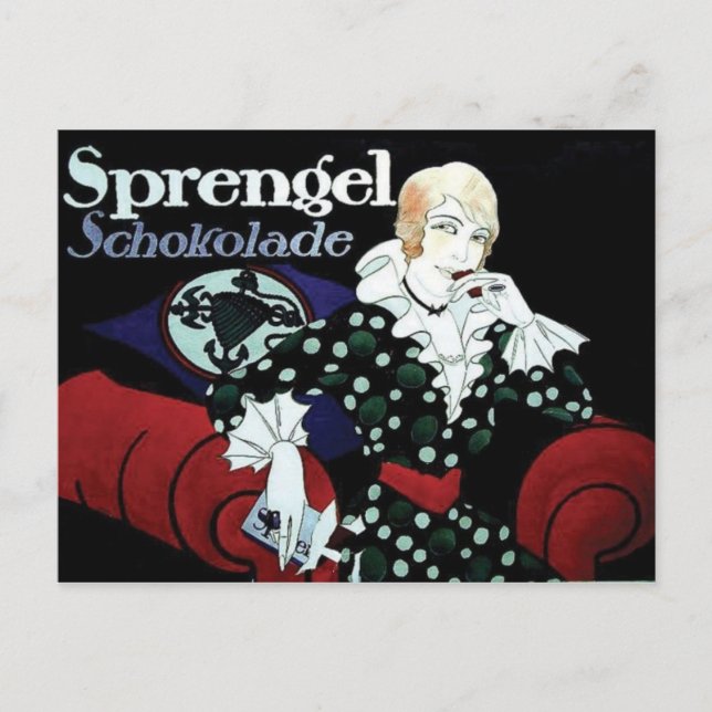 Vintage annons Poster vykort (Framsida)