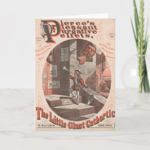 Vintage annons till dr Pierces Purgative Pellets Kort