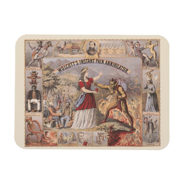 Vintage annons till Wolcotts påbrå annihilator Magnet (Horisontell)