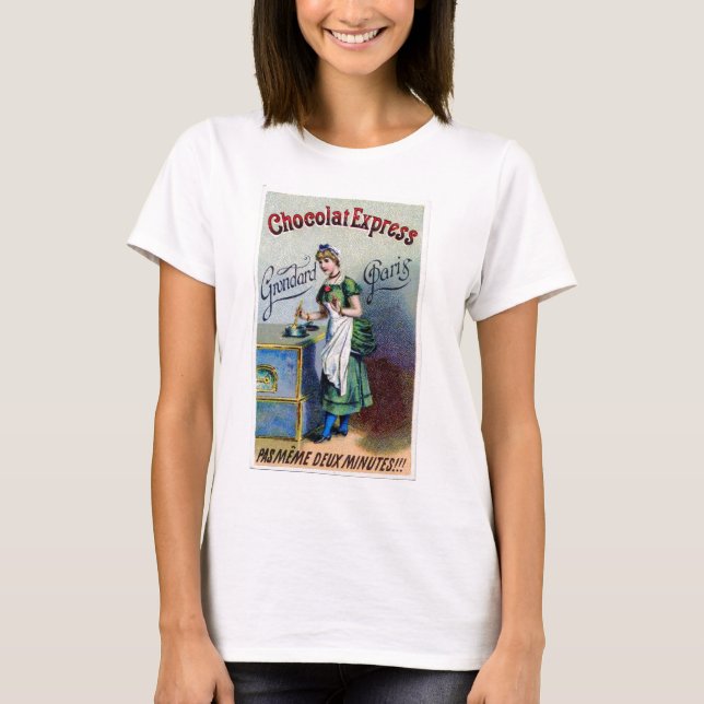 Vintage annons - uttrycklig choklad, tee shirt (Framsida)