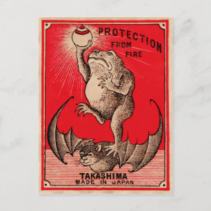 Vintage annons vykort