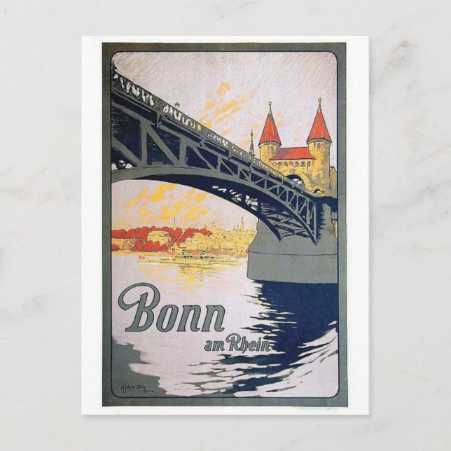 Vintage annonsaffischvykort vykort (Framsida)