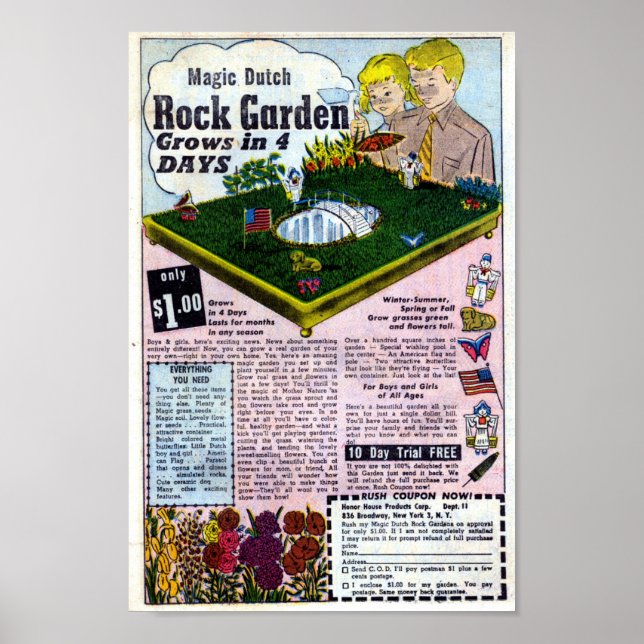 Vintage Annonsering Poster (Framsidan)