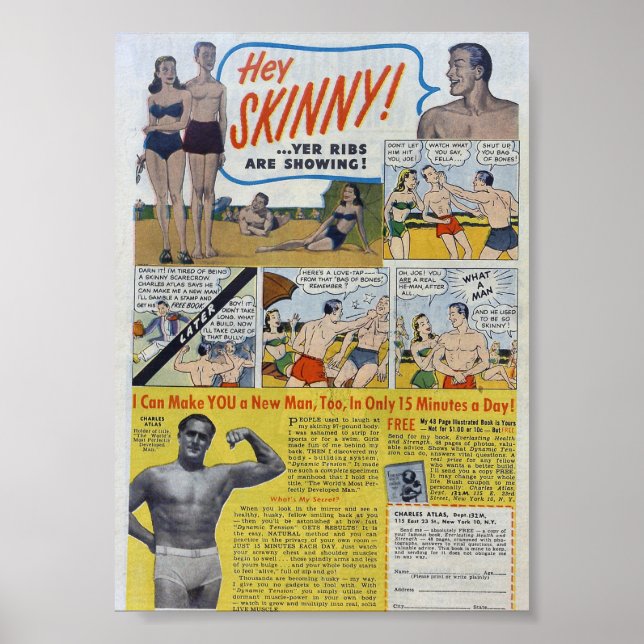 Vintage Annonsering Poster (Framsidan)