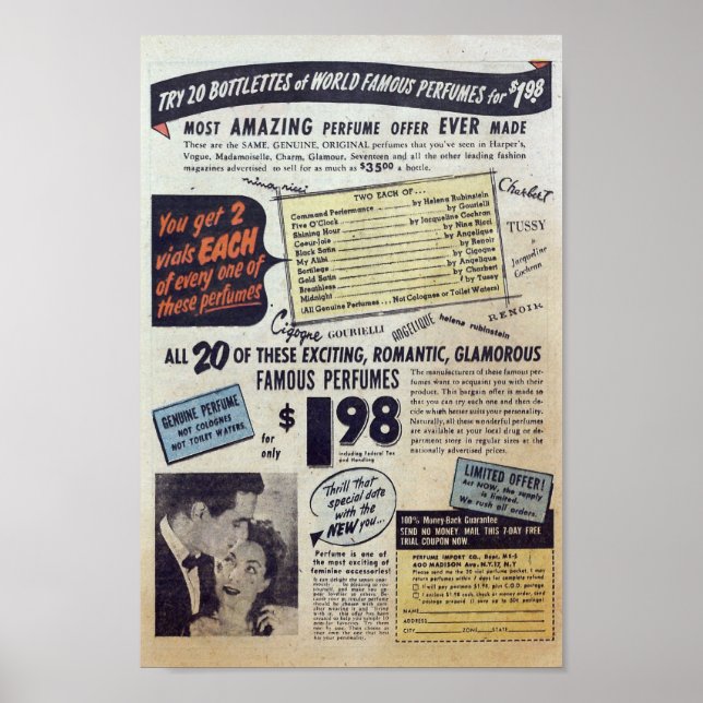 Vintage Annonsering Poster (Framsidan)