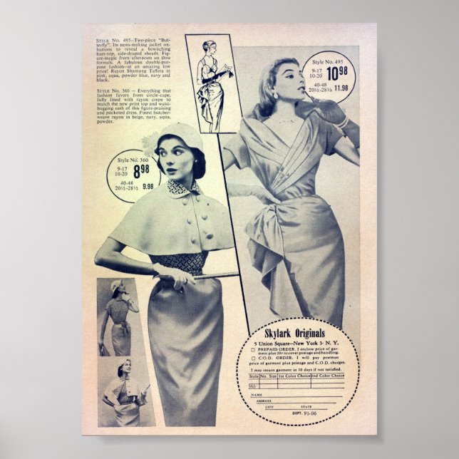 Vintage Annonsering Poster (Framsidan)