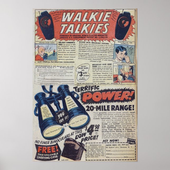 Vintage Annonsering Poster (Framsidan)