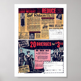 Vintage Annonsering Poster