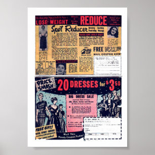 Vintage Annonsering Poster