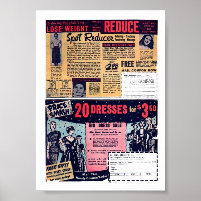 Vintage Annonsering Poster (Framsidan)
