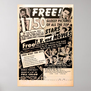 Vintage Annonsering Poster