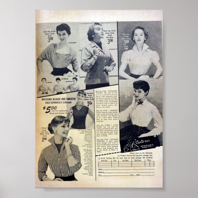 Vintage Annonsering Poster (Framsidan)