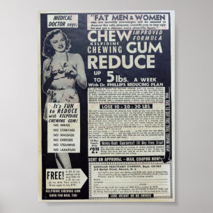 Vintage Annonsering Poster