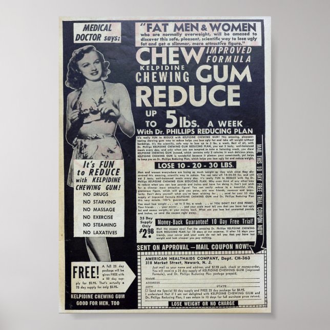 Vintage Annonsering Poster (Framsidan)