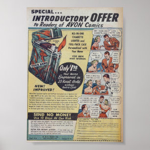 Vintage Annonsering Poster