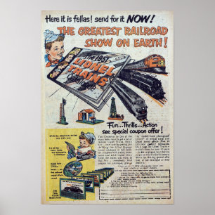 Vintage Annonsering Poster