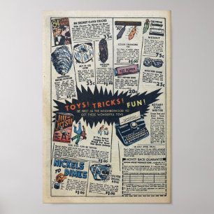 Vintage Annonsering Poster