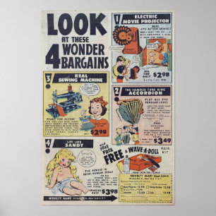Vintage Annonsering Poster