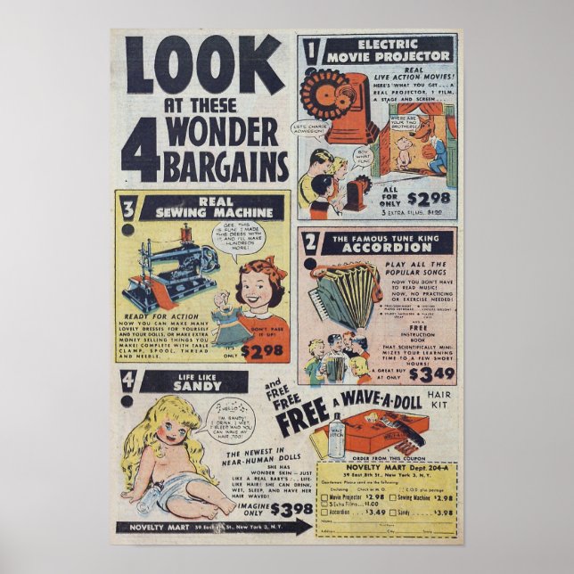 Vintage Annonsering Poster (Framsidan)