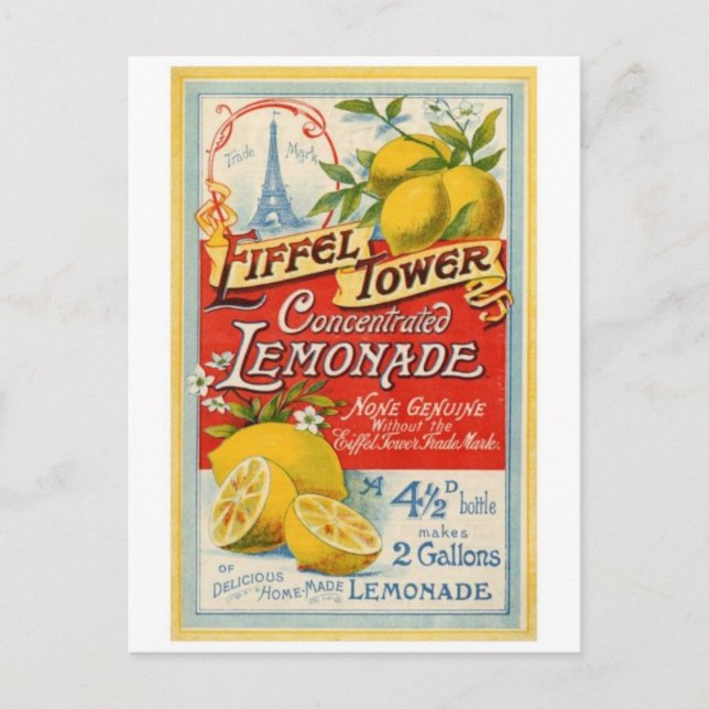 Vintage annonsplanschering postkort vykort (Framsida)