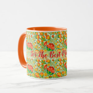 Vintage Anpassa Elegantens Blommigt Modern populär Mugg
