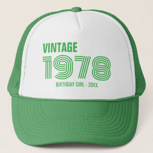 Vintage Anpassningsbar 30:e 40:e 60:e födelsedagst Keps