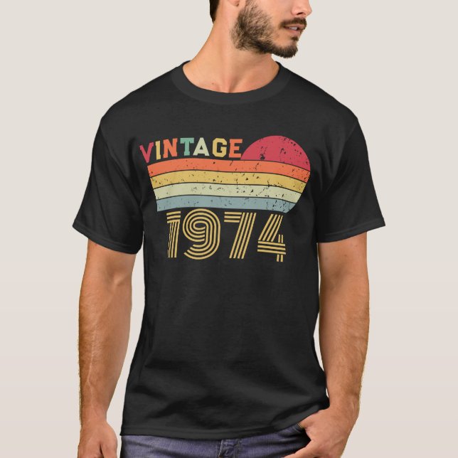 Vintage Anpassningsbar Birthday Gift Personlig Bir T Shirt (Framsida)
