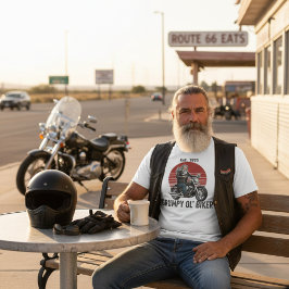 Vintage Anpassningsbar Est 1971 Grinig Gammal Moto T Shirt
