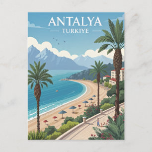 Vintage Antalya Resa Vykort