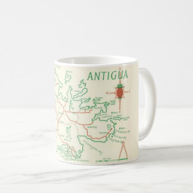 Vintage Antigua Mugg (Framsida höger)