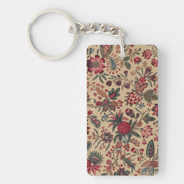 Vintage Antik Broderi Blommig Inredning (Framsidan)