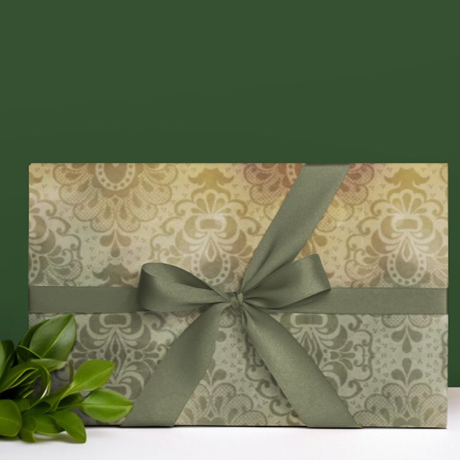 Vintage Antik Damask Alla Tillfällen  Presentpapper (So elegant!)