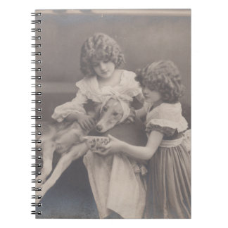 Vintage-antik Foto anteckningsbok FromMyDesk Med Spiral