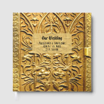 Vintage Antik Guld Deco Bild Gammal Bok Forntida