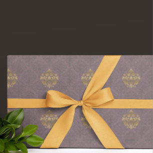 Vintage Antik Rökrosa Medaljong Presentpapper