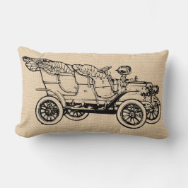 Vintage Antique Automobile Anpassningsbar Pillow Lumbarkudde