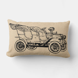 Vintage Antique Automobile Anpassningsbar Pillow Lumbarkudde