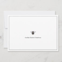 Vintage Antique Bee Classic Anteckningskort