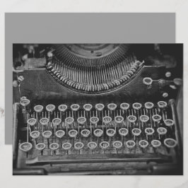 Vintage Antique Black and White-skrivmaskin