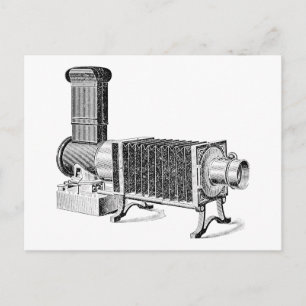 Vintage Antique Camera Vykort