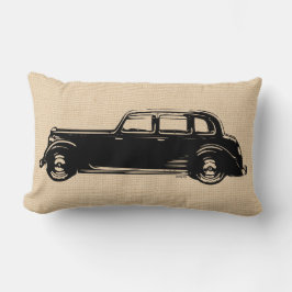 Vintage Antique Car Automobile Anpassningsbar Pill Lumbarkudde