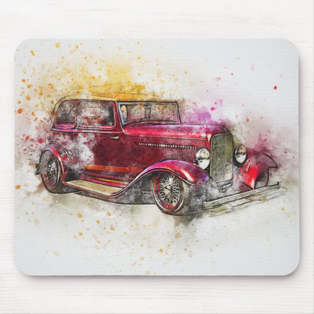 Vintage Antique Car Musmatta (Framsidan)