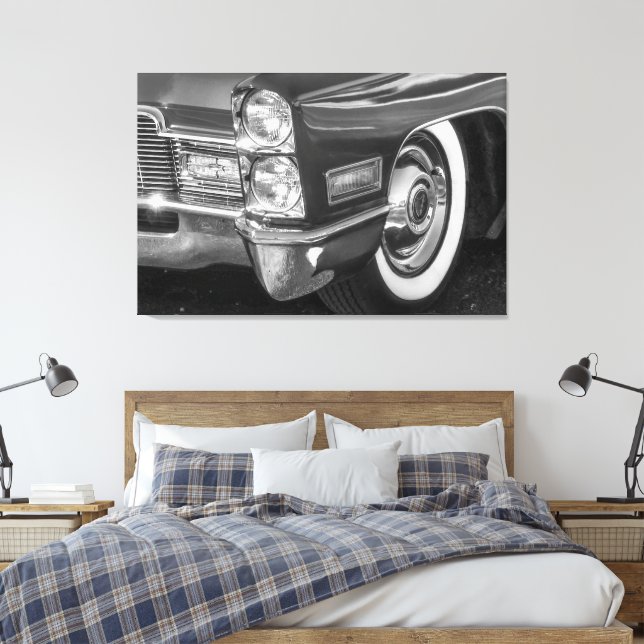 Vintage Antique Classic Car Cadillac Canvastryck (Insitu (sovrum))