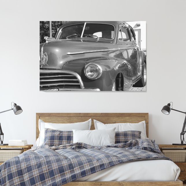 Vintage Antique Classic Car Chevrolet Canvastryck (Insitu (sovrum))